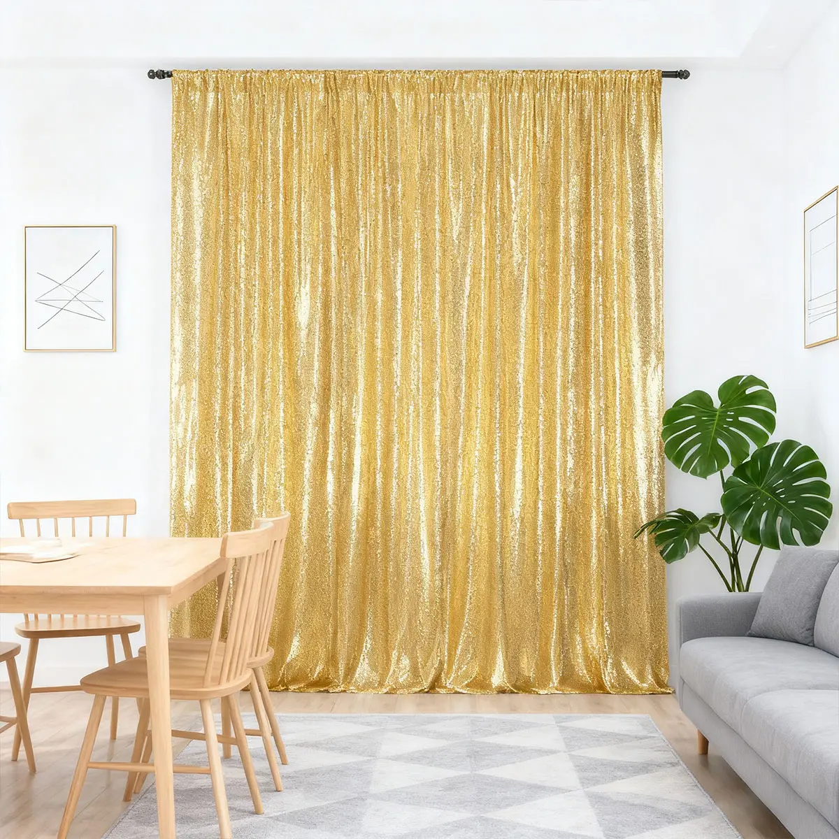1/2Pcs Sequined Backdrop, Birthday Party Decorations, Birthday Banners, Suitable For Room Decor, Home Décor, Centerpiece Decorations, Bachelor/Bachelorette Parties, Baby Showers, Photo Backdrops, Valentines Decor, Wedding Items, Easter, Graduation.