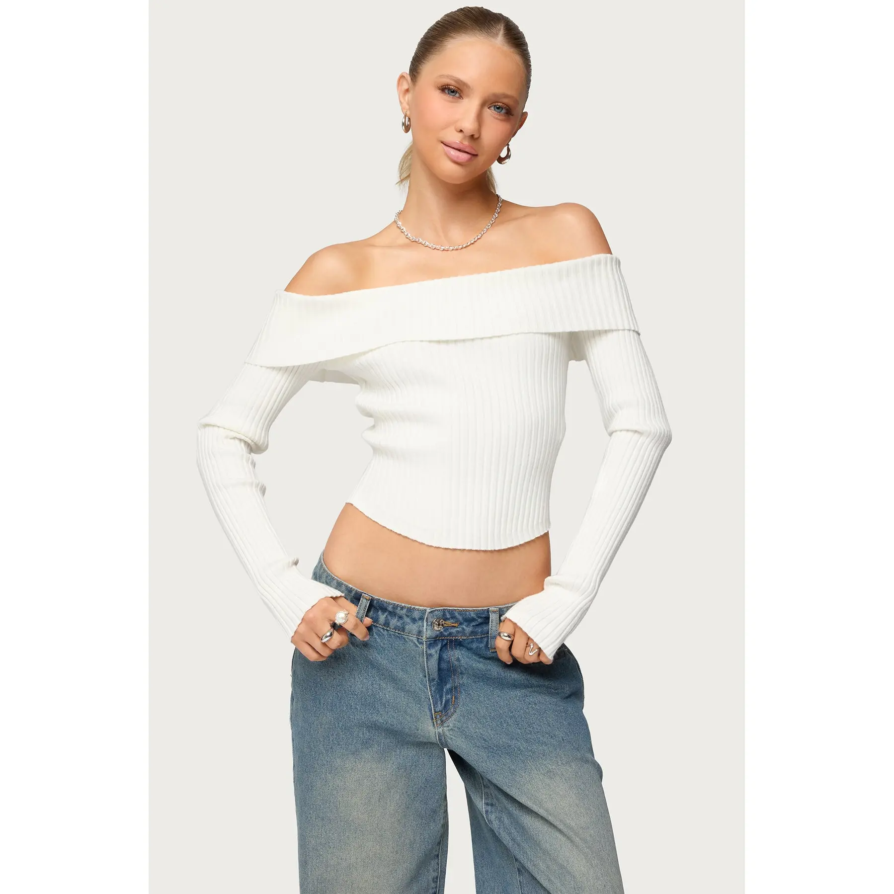 Lauren Knit Foldover Top