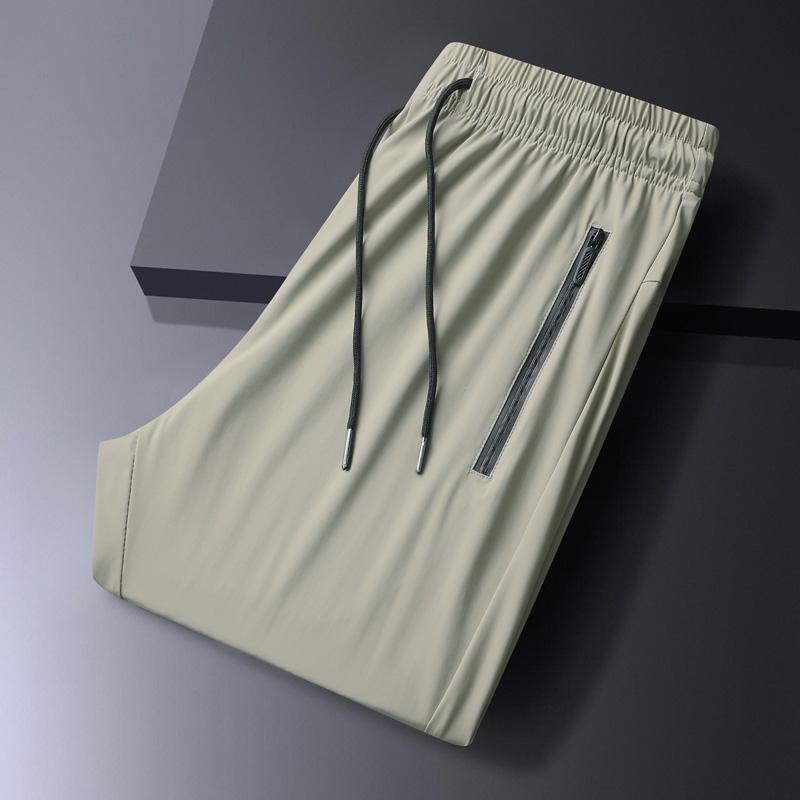 1-3-Pack Men's Stretch Joggers - Cuffed Athleisure Pants for Active Wear | Lightweight & Breathable Gym Outfits, Spring & Summer Fashion plain fashion sport pant color solid