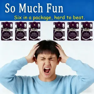 6Pcs Cricket Noise Maker Prank Toys, Long Duration Hidden Beeping Sound, Funny Gag Pranks for Office Adults, Novelty April Fools' Day Gifts