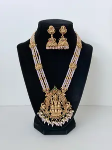Temple Mala with Jhumka
