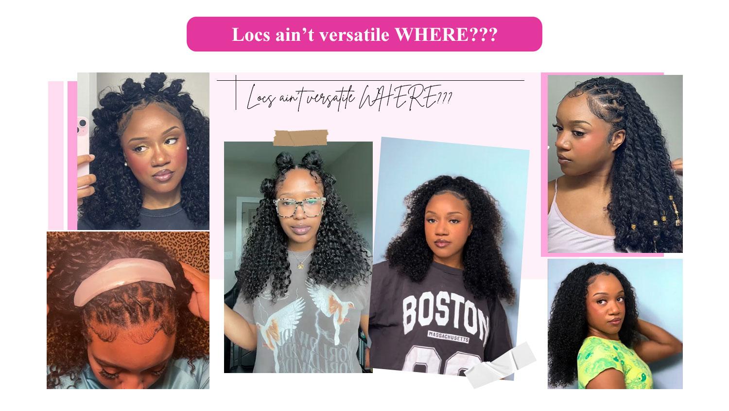 [Wear Go Half Wig] BGMgirl Burmese Curly Wear Go Spiral Curly Ends Half Wig Invisible Hairline Draw-string Cap Seamless Flip Over Locs Style Human Hair Wig Beginner Friendly Vacation Hair Updo Down Style TikTokShopBlackFriday