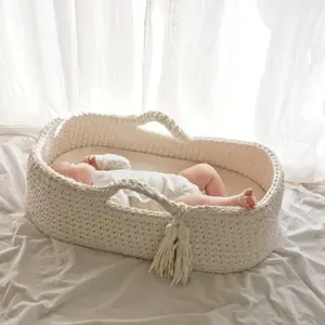1pc 89.5cm Round Wooden Pegboard Base 5mm Thick for DIY Baby Bassinet & Pet Bed