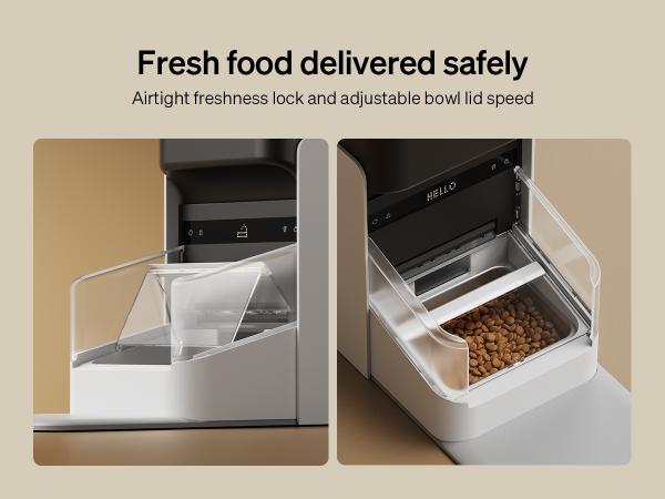 PETLIBRO Upgraded RFID Automatic Cat Feeder, 5G Wi-Fi Automatic Pet Feeder, 3L Auto Cat Feeder App Control with Light Collar Tag, Tag Activated One Automatic Cat Food Dispenser 1-10 Meals Control