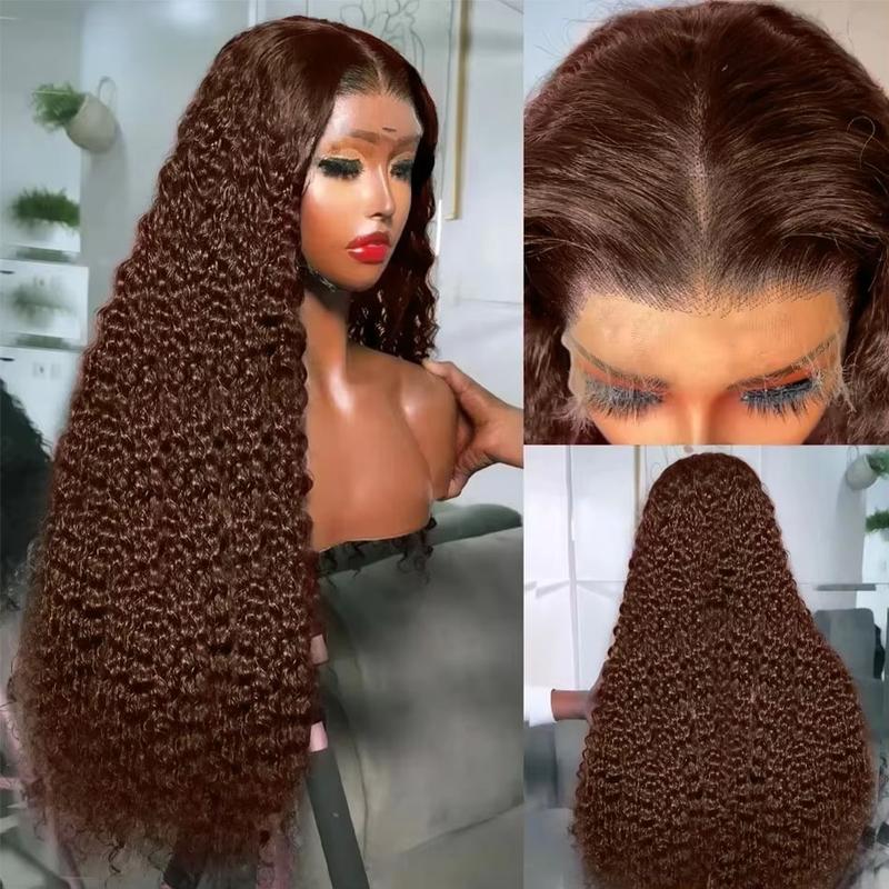 180% Density Chocolate Brown Deep Wave Human Hair Wig For Women 13×4 13×6 HD Transparent Lace Frontal Wigs 26 28 Inch Preplucked Brazilian Human Hair TikTokShopBlackFriday 180% Density Chocolate Brown Deep Wave Human Hair Wig For Women 13×4 13×6 HD Transparent Lace Frontal Wigs 26 28 Inch Preplucked Brazilian Human Hair TikTokShopBlackFriday