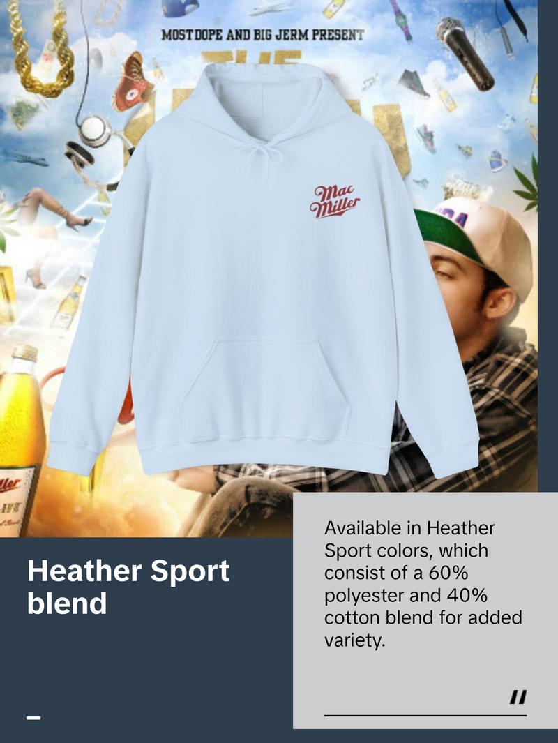 Mac Miller The High Life Front and Back Print Hoodie