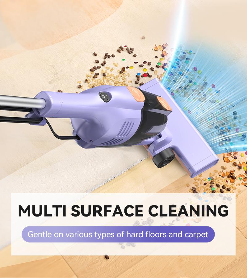 INSE R6X Corded Stick Vacuum, 15KPa Suction with 600W Motor, Ultra-Lightweight Bagless Upright Vacuum with Handheld for Home Hard Floor Carpet Pet Hair Car Cleaning home cleaning tools home appliances Purple