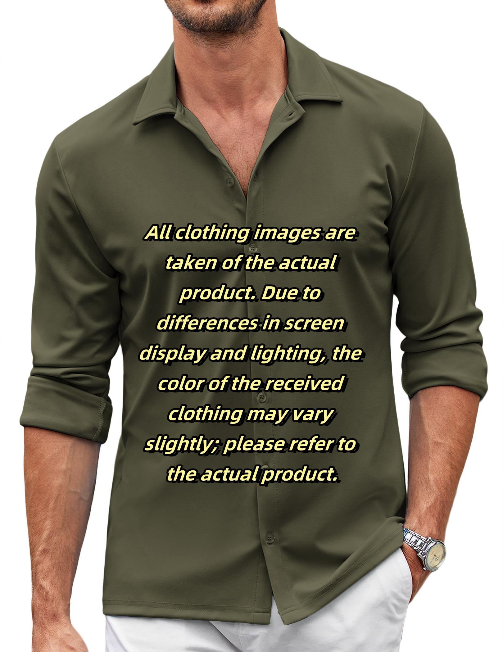 COOFANDY Fall Outfits Thin Men's Shirt Wrinkle Free Dress Shirt Long Sleeve Button Menswear Stylish Casual COOFANDY Fall Outfits Thin Men's Shirt Wrinkle Free Dress Shirt Long Sleeve Button Menswear Stylish Casual