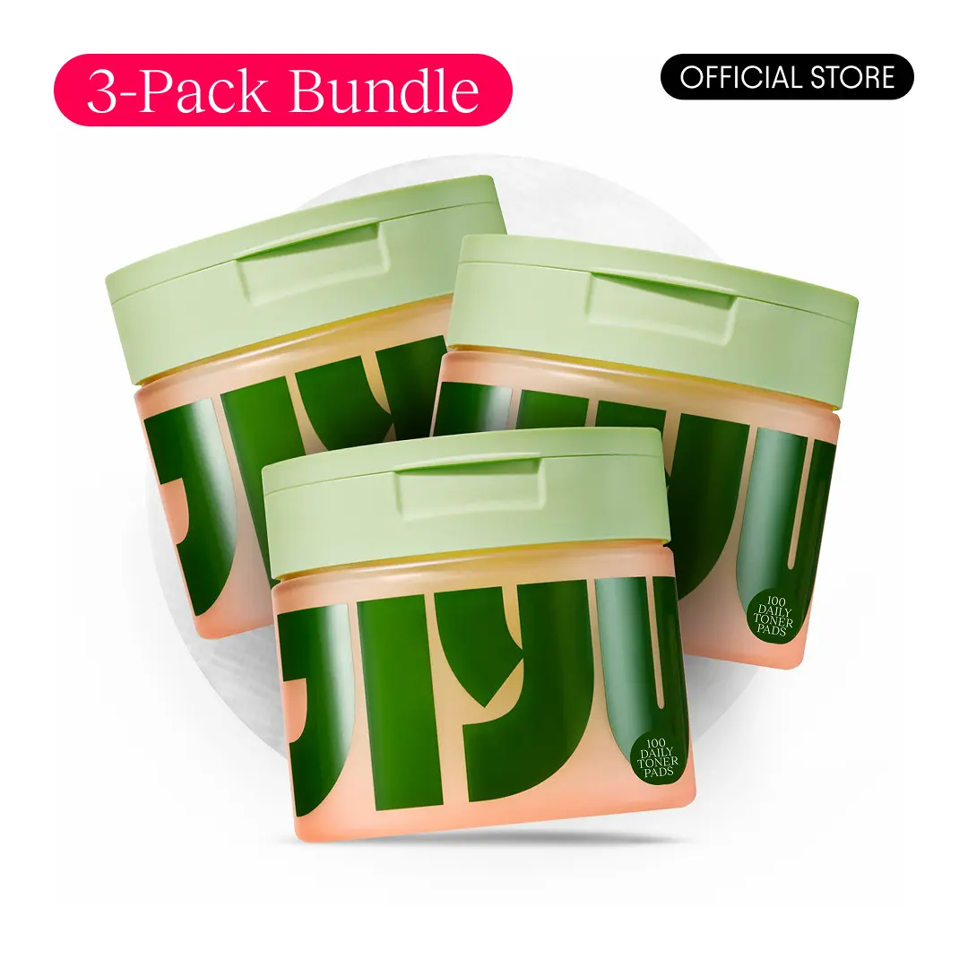 JIYU Renewal Toner Pads (3-PACK) Korean Skincare - Anti-Aging, Soothing, Hydrating, Dark Spot & Wrinkle Minimizing Toner Pads with Centella Asiatica, Snail Mucin, Niacinamide - 300 ct.