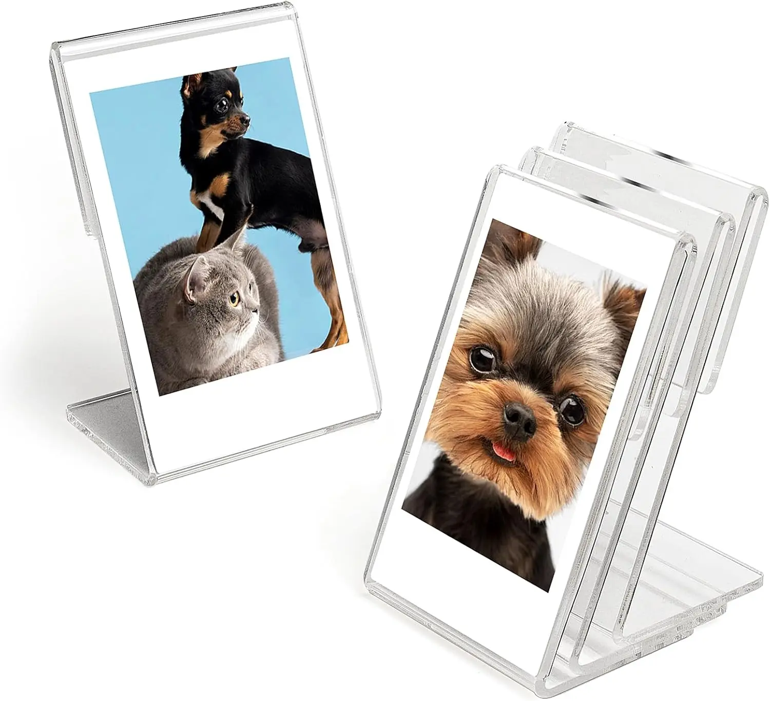 Picture Frame 8 Pack Mini Instax, 2x3 Picture Frame Holder Polaroid Small Wallet Size Photo Frame, Acrylic Photo Frame Instax Mini Instant Films