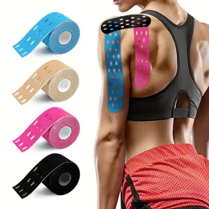 3 Rolls Waterproof Elastic Sports Tape, Comfortable And Breathable Muscle Bandage