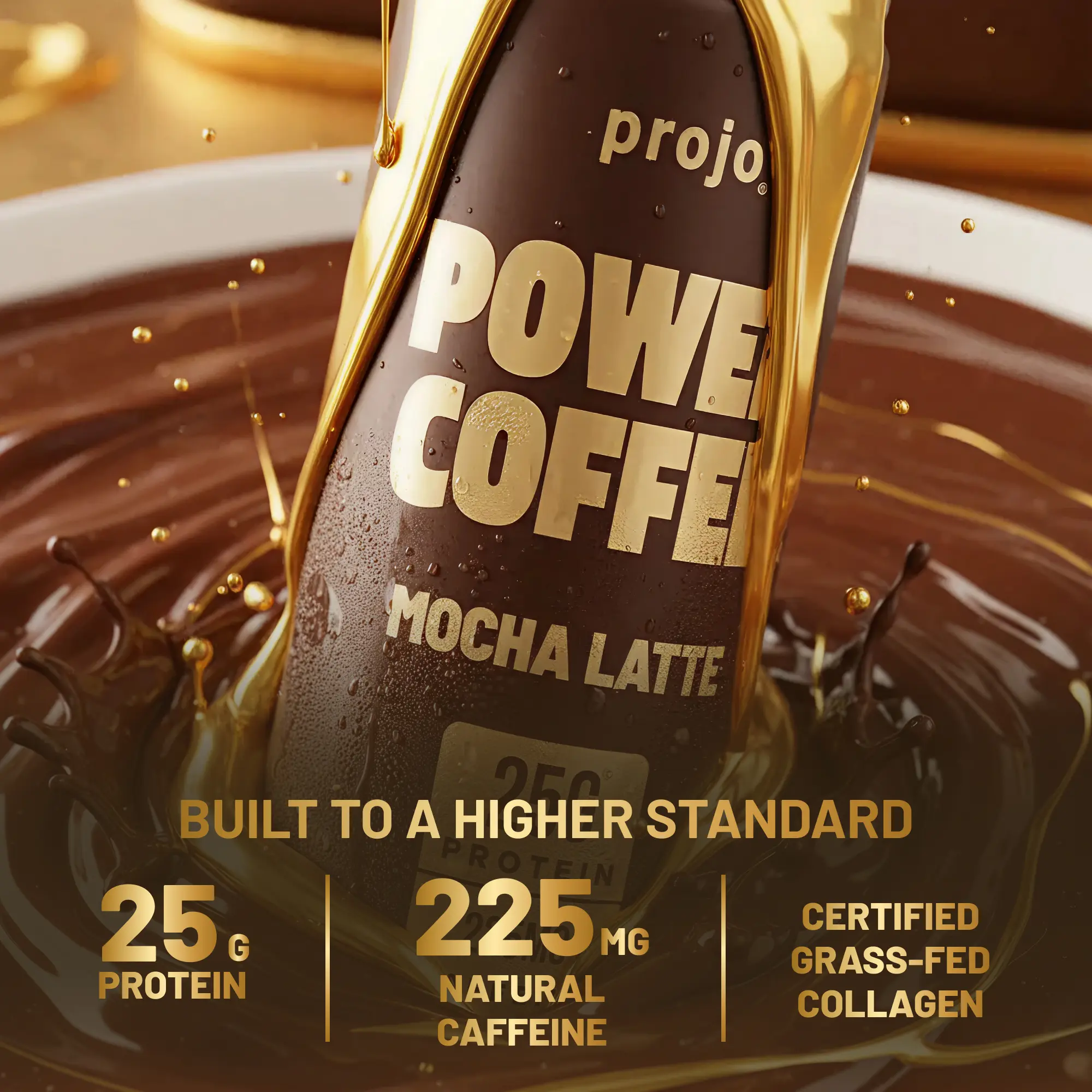 Projo Ready to Drink Power Coffee with Collagen – 25g Protein, 225mg ...