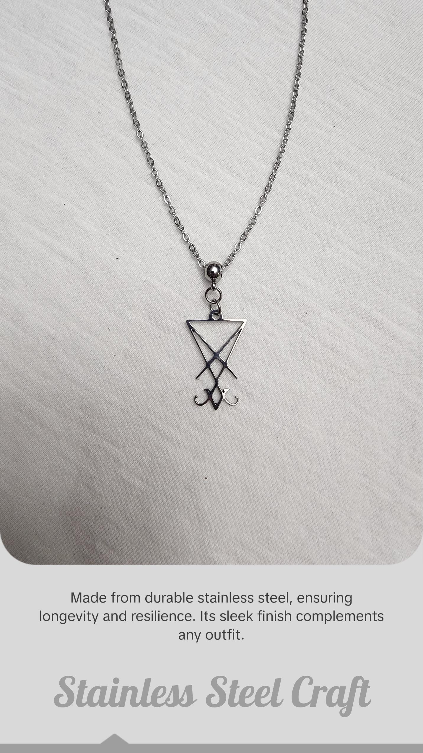Lucifer sigil necklace