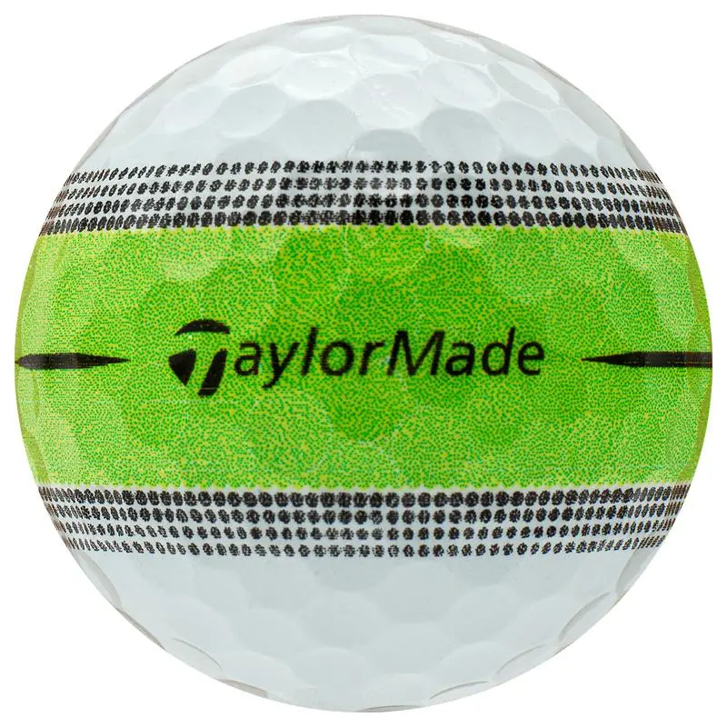 TaylorMade Tour Response GN Stripe Alignment Aid Golf Balls - 12 Pack, Vibrant, Urethane Cover, 360 Clearpath Alignment Technology, Mint/Near Mint Condition, Golf Gear