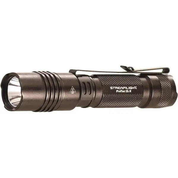 Streamlight 88062 Industrial-Tactical Flashlight - White LED Bulb, 500 Lumens Bright Illumination, Black Aluminum Body, 2 CR123A Lithium Batteries Included, LED Lights for Adult Use