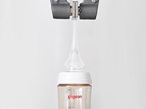 Pigeon Baby Bottle Newborn Feeding Gift Set, Anti-Colic, Wide Neck Bottle with Latch-On Line Nipple (4 PP Feeding Bottles with Nipples+ 4 Nipples + 1 Baby Bottle Brush)