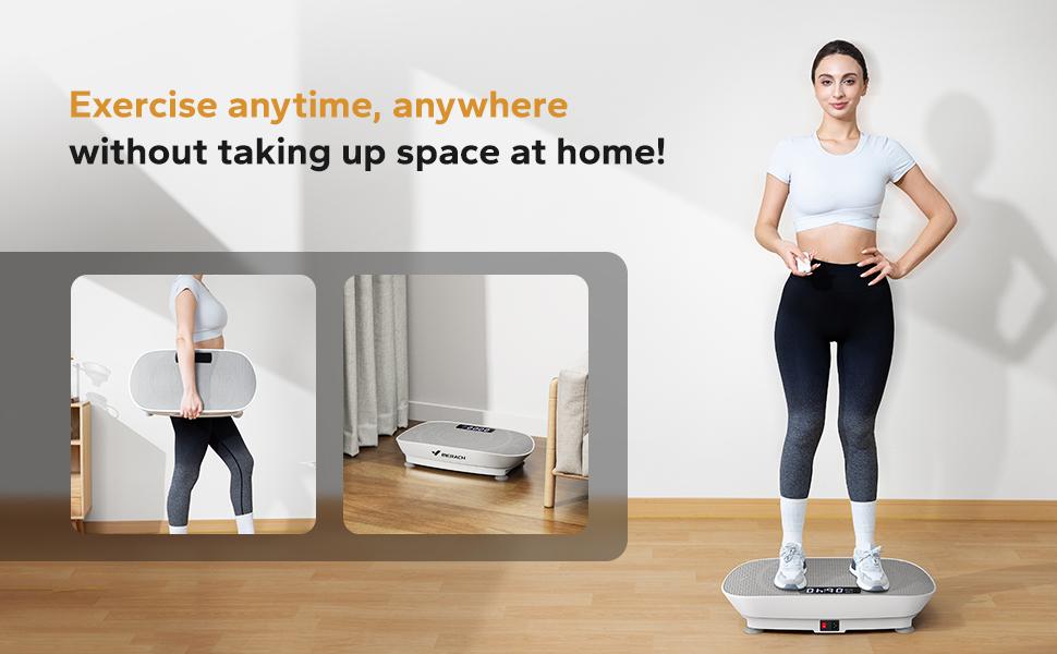 【Live Link only】Merach Vibration Plate Exercise Machine Lymphatic Drainage Machine Vibrations for Women 400LBS Weight Capacity