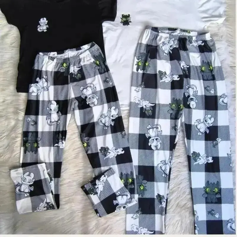 Matching Dragon Pajama Pants, Satin Lounge Pants for Couples, Fantasy Print Sleepwear, Family Loungewear, Cozy Gift for Him Her