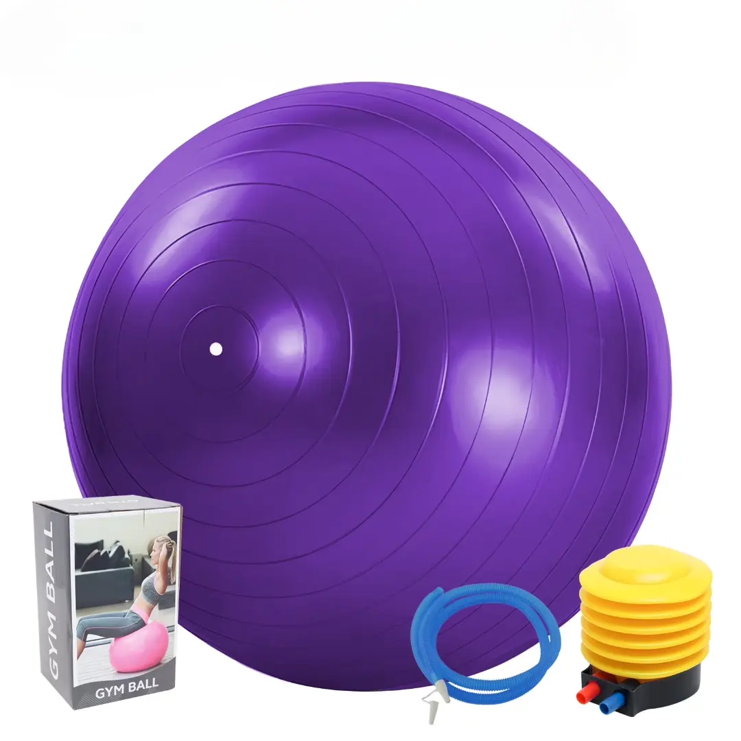 Cyrico 75cm Anti-Burst Exercise Ball with Quick Pump, Gym Grade Stability Ball for Yoga, Pilates, Pregnancy, Fitness, Balance Training & Physical Therapy