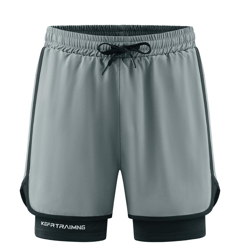 Newly upgraded, men's quick-drying sports shorts Pro, inner pocket design - elastic and comfortable fitness pants, men's summer outdoor sports shorts.fit