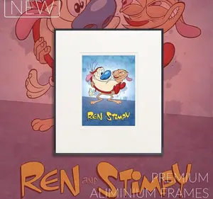 Ren And Stimpy A3 A4 Art Print - 90s Vintage Cartoon - Millennial Nostalgia - Nickelodeon - Cartoon Network - Poster
