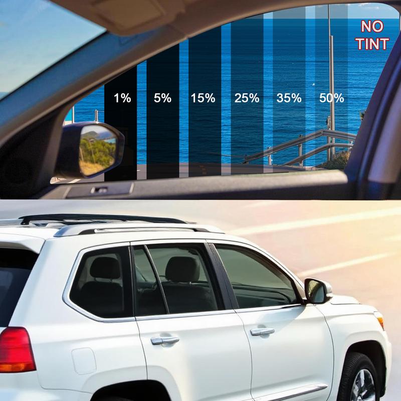 1% 5% 15% 20% 25% 35% 50%VLT Car Window Tint Roll (300/600CM) – UV/IR/Heat/Glare Shield, Scratch-Resistant for Car/Home/Office & Rear Glass Sun Shade