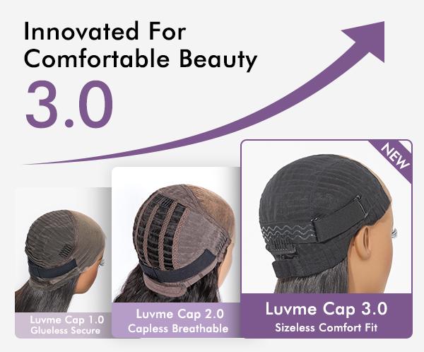 Luvme Hair Glueless Wig Loose Body Wave Blonde Highlight 7x6 Closure HD Lace Wig Ready To Go