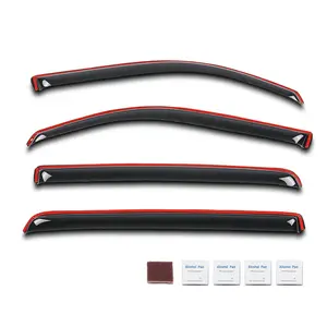 In-Channel Window Visors Vent Rain Guards Fits Dodge RAM 1500 Crew Cab 2019-2025 G-PLUS