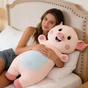 Cute Cartoon Stuffed Pillow Cat/Panda/Duck/Pig/Rabbit/Flower Various Lovely Styles Soft Plush Comfort Cushion Lightweight Cute Decor Pillow for Home Office Car Living Room #CuteStuffedPillow #HomeDecorEssentials #PlushCushion