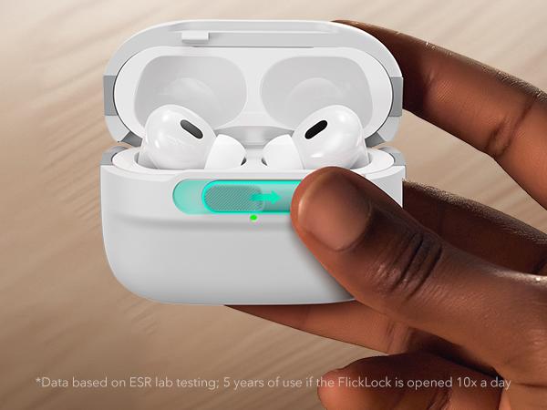 ESR for AirPods Pro 3 & AirPods Pro 2/1 Case, AirPods 4 Case, MagSafe Compatible, Magnetic Lid Lock, Drop-Proof Protection Cover with Lanyard, Pulse Series