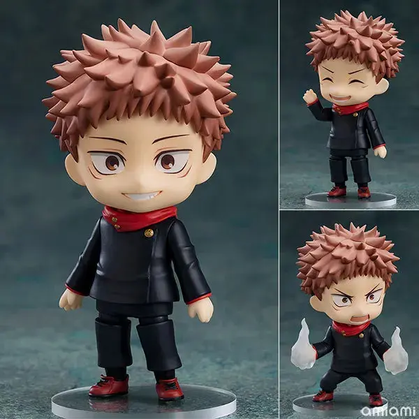 Jujutsu Kaisen Itadori Yuji Q-Version PVC Action Figure (1479), 10m Collectible Toy with Box, Christmas Gift for Action Figure Enthusiasts