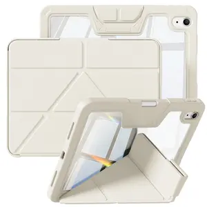 Kenke Multi-angle Foldable Stand Rugged Shockproof Clear Case with Auto Wake/Sleep for iPad 11th Gen 11" (A16) 10th Gen 10.9", iPad Air 11" (M3/M2) Air 5th/4th Gen 10.9", iPad Pro 11" 4th/3rd/2nd/1st Gen