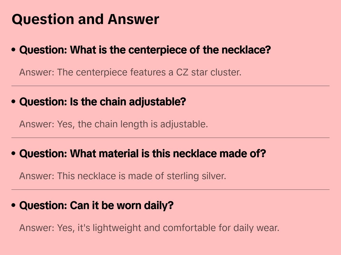 Sterling Silver Star Cluster Necklace with Star Pendant and Chain