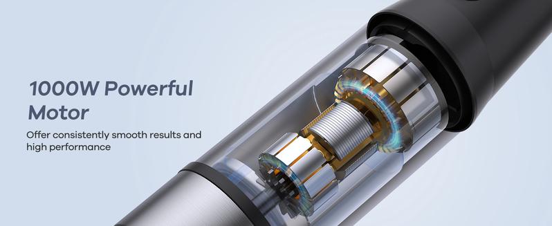 Ganiza 7 in 1 Electric Immersion Blender Handheld, Max 1000W, 15 Speed and Turbo Mode, Stainless Steel, With 1500ml Food Processor and Other 6 Pieces