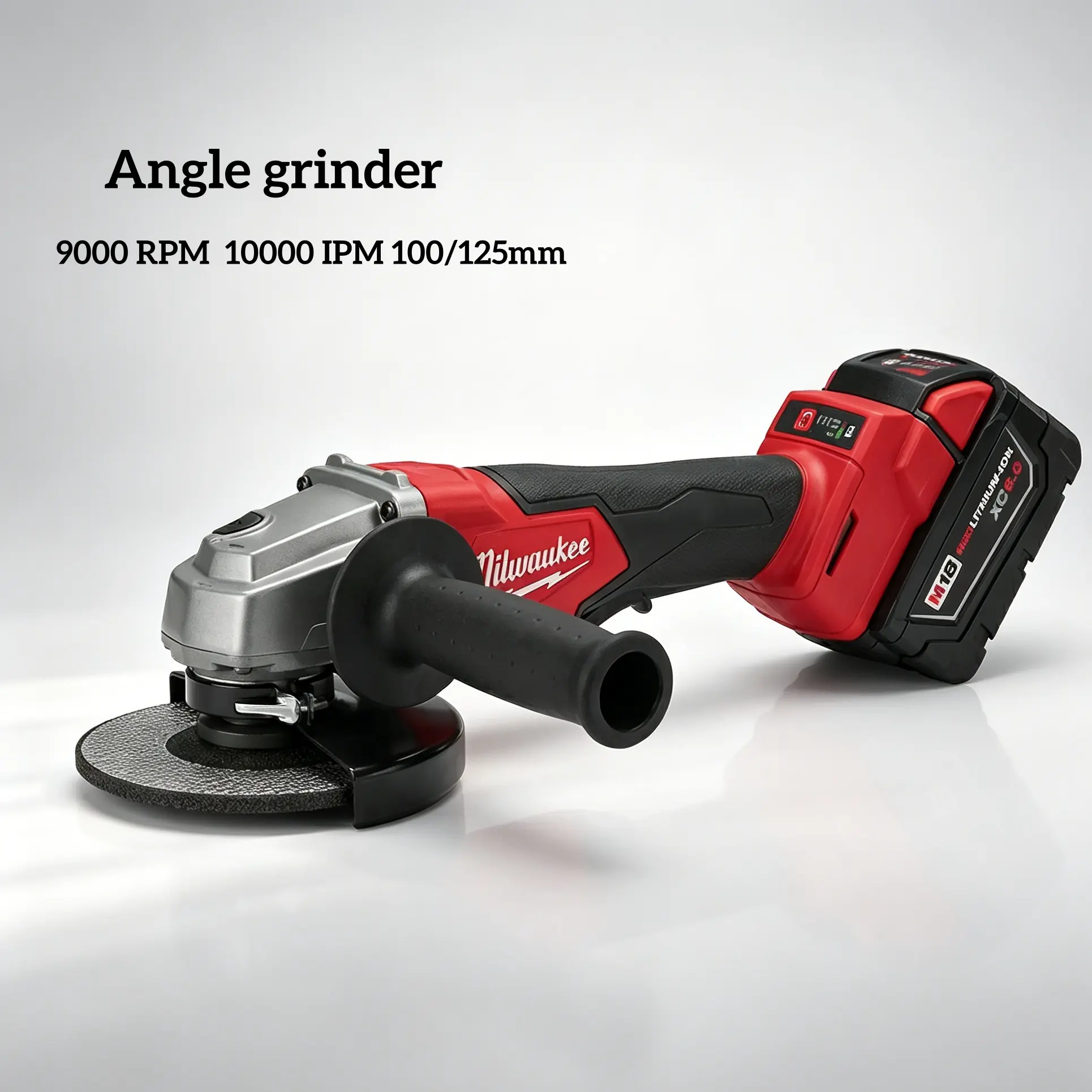 Milwaukee Cordless Brushless Angle Grinder Tool for Metal Grinding, Cutting - Compact Construction & Home Improvement Equipment with Saw Laser Guide
