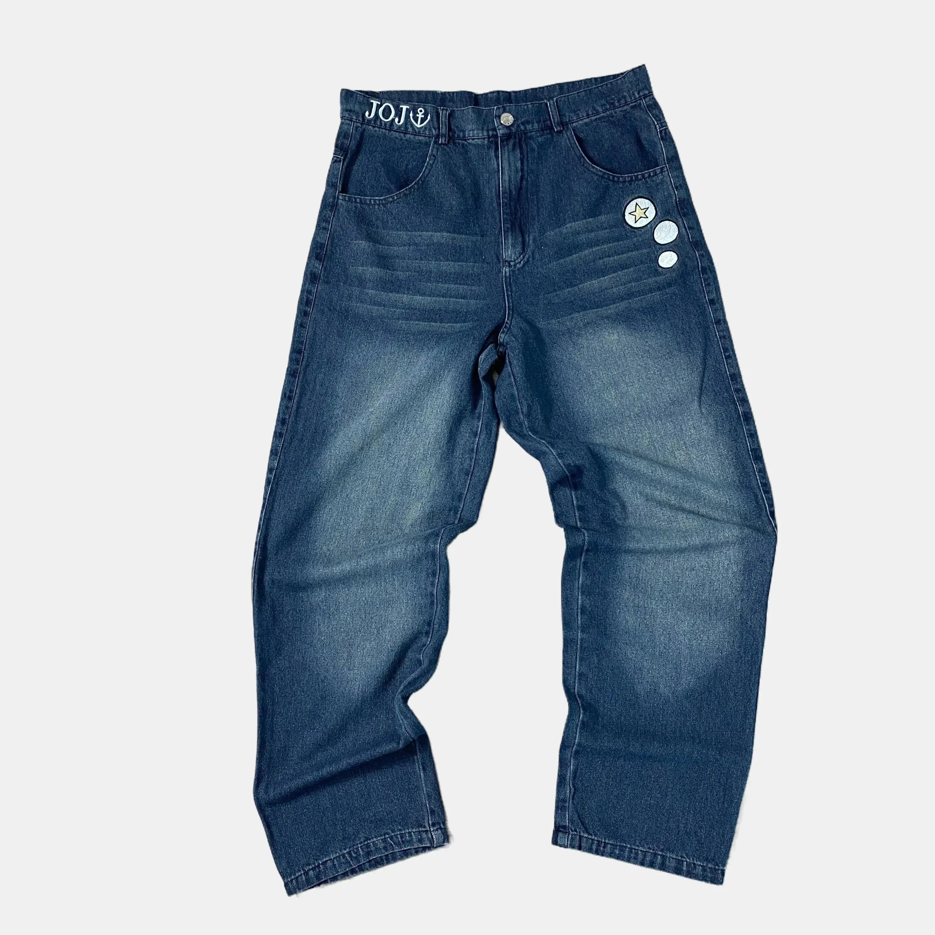 Soft & Wet Jeans JoJo's Bizarre Adventure Anime jeans Fitted Denim Pants Baggy Fit All Seasons Streetwear Fashion Men's casual street style fashion anime fan jeans