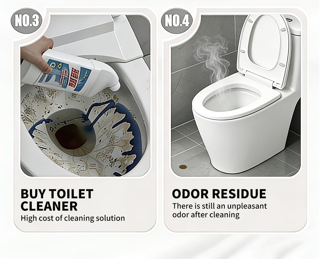 SOPAMI Toilet Scrubber Kit with Self-Cleaning Disposable Pads – No Pre-Rinse, No Mess, No Odor , Simplifies Bathroom Hygiene