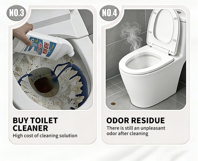 SOPAMI Toilet Scrubber Kit with Self-Cleaning Disposable Pads – No Pre-Rinse, No Mess, No Odor , Simplifies Bathroom Hygiene