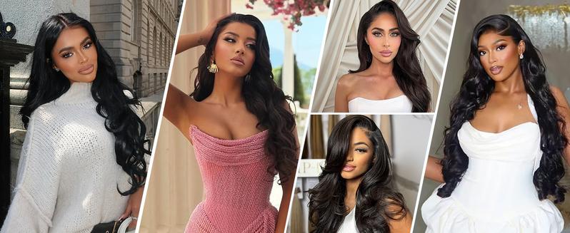 Lemoda 250% Density SKINLIKE Real HD Lace Wigs Full 13x6 Lace Frontal Wigs Brazilian Body Wave Virgin Human Hair 15A Body Wave Frontal Wig Invisible 0.1mm Ultra-thin Frayed Ends Tiny Knots