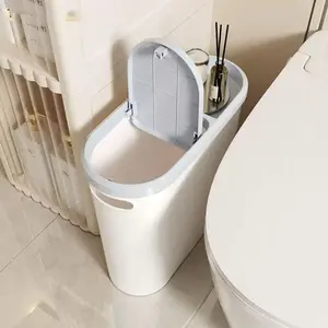 Manual Press Trash Can Extra Large Capacity Garbage Bin with Stylish Deer Logo Durable Sturdy Waterproof Design for Kitchen Bathroom Bedroom Dorm Room Office