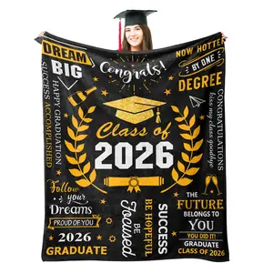 BARLEY ONE  Graduation Gifts Blanket , 2026 Graduation Gifts for Her Him, High School/College/Masters Degree Graduate Gifts, Class of 2026 Graduate Gifts Ideas