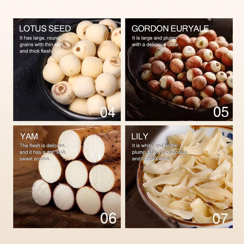 Almond Soy Milk Beauty  Tea 140g (7pcs×20g) Caffeine Free With Almond, Instant soybean powder, Semen Coicis, Coconut  milk powder,  Oligo-maltose, Lotus seed, Gordon Euryale, Yam, Lily