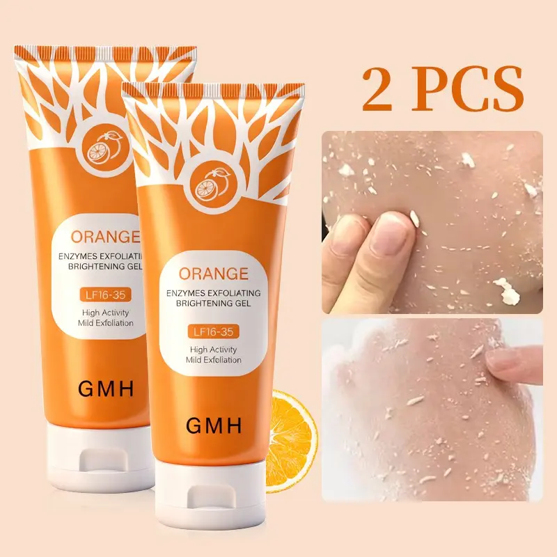 2pcs Scented Exfoliating Gel, Scented Exfoliator, Exfoliating Formula, Face & Body Use, Gentle Aha Peeling Jelly, Deep Cleansing, Softening Skin, 2-Pack