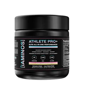 iAMINOS Athlete Pro+ Workout Muscle Supplement - Elite Performance Fuel with Creatine, 3:1:1 BCAA Ratio & Essential Amino Acids, Electrolytes, and Nootropics for Enhanced Focus, Endurance & Strength Building Healthcare Fitness