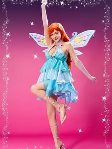 Officially Licensed Winx Club Enchantix Bloom Cosplay Costume Set
