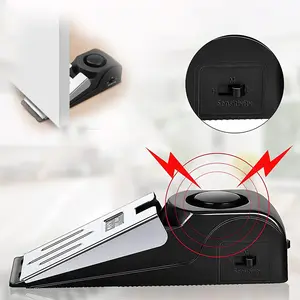 CENPIN 120dB Portable Door Stop Alarm – Home Security Anti-Theft Door Stopper with 3 Adjustable Sensitivity Levels, No Installation Required, Stainless Steel Base for Travel, Hotel, Apartment & Dorm