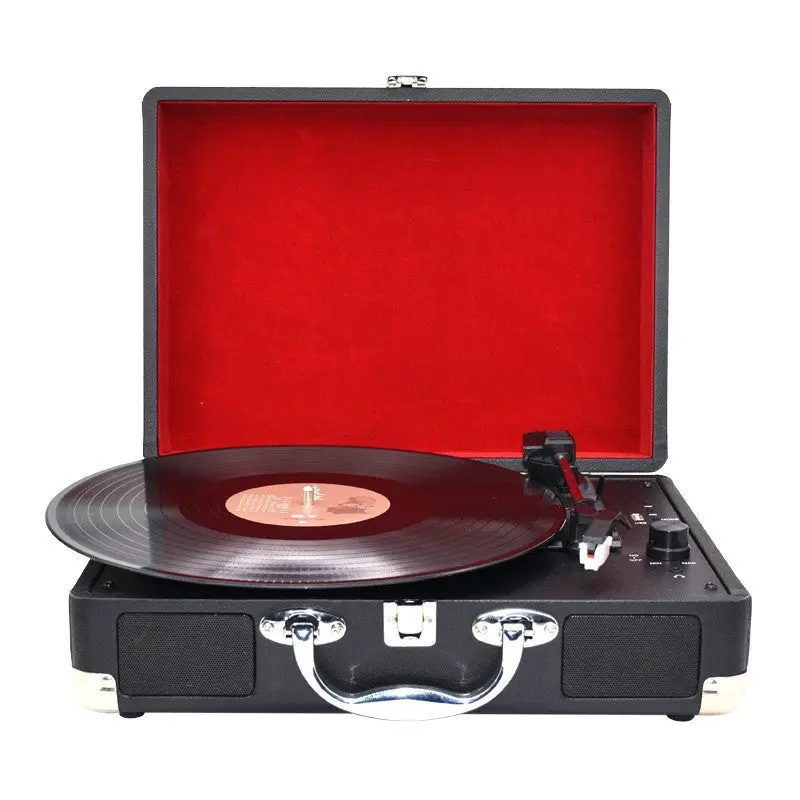 Black Glue Multi-Regional Bluetooth Audio Vinyl Record Player