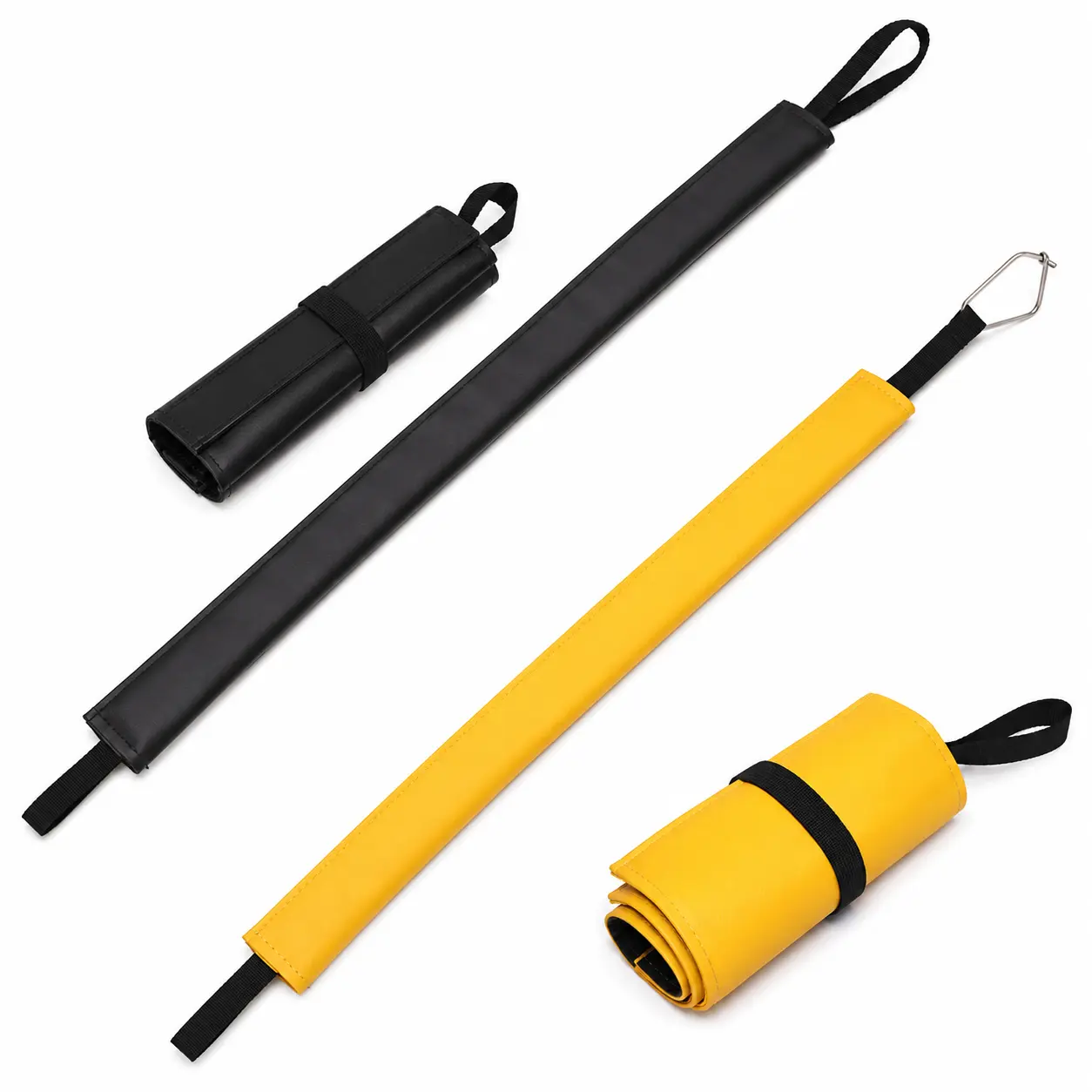 BARHAR Rope Protector Sleeve, Heavy-Duty Abrasion-Resistant Rope Guard with Hook-and-Loop Closure & Stainless Steel Clip for Arborist Tree Climbing, Rope Access & Rescue