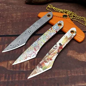 Portable camping tool knife, fruit knife, sharp blade, lathe tool