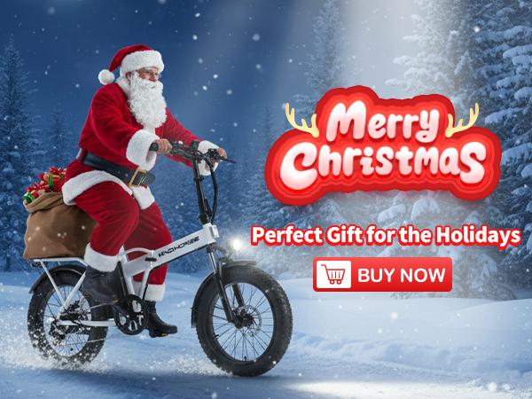 WINDHORSE W4A Foldable Electric Bike, Peak 983W Motor Ebike, 55-70 Miles & 20 MPH, 48V Removable Battery, 20" Fat Tire All-Terrain Electric Bicycle for Adults Teens with 7-Speed, Suspension